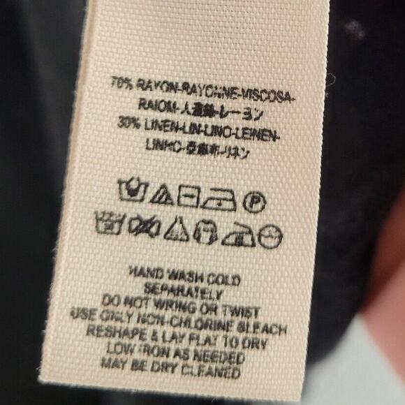 We The Free People Cold Shoulder Oversized Shirt Womens S Black Boho Blouse - Picture 6 of 8